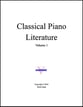 Classical Piano Literature (with Piano Fingering) piano sheet music cover